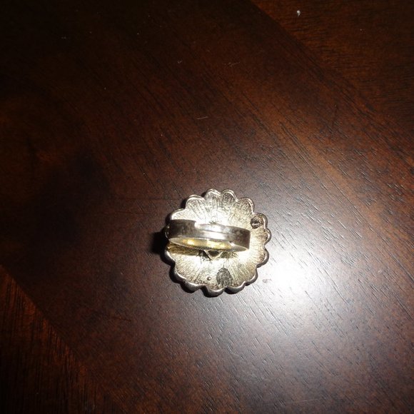 Round faux crystal ring- costume jewelry - Picture 7 of 12